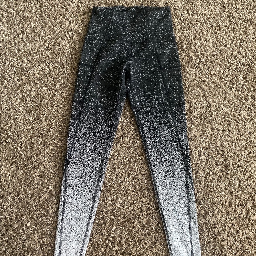 Black/Grey/ White Champion Speckled Leggings